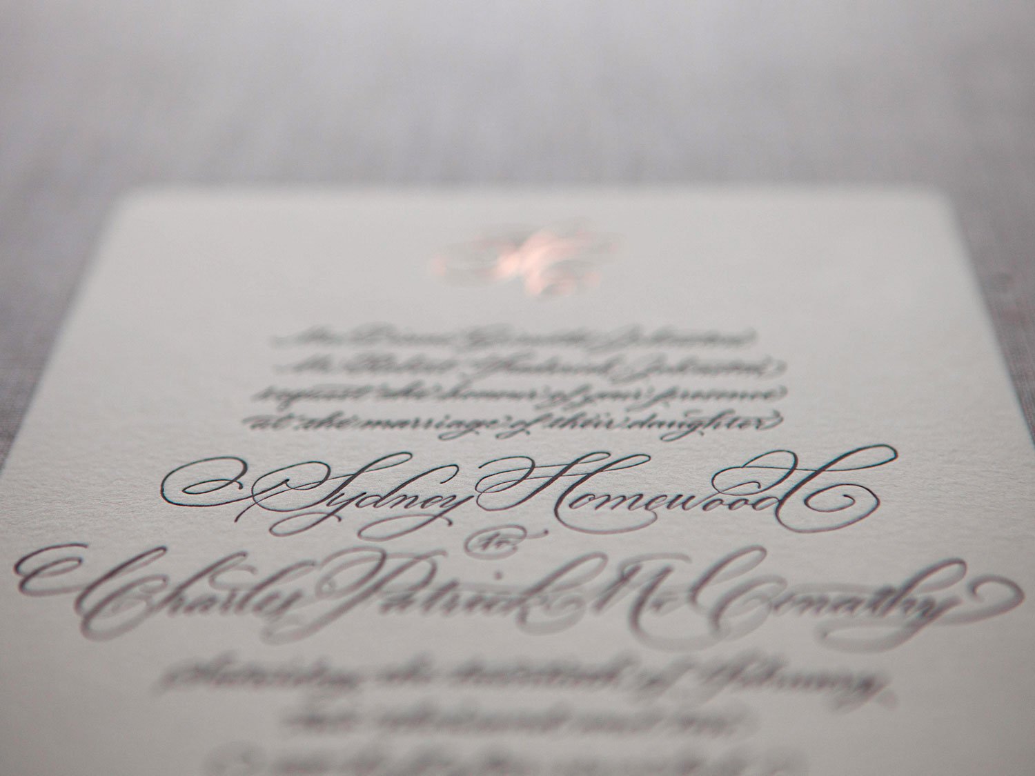 The Paper Guppy Custom Wedding Invitation